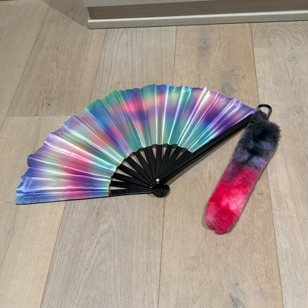 Fan with Clip-On Fan Holsters Rave
